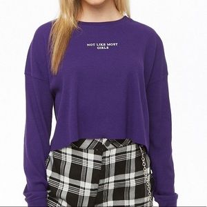 Crop top long sleeve
